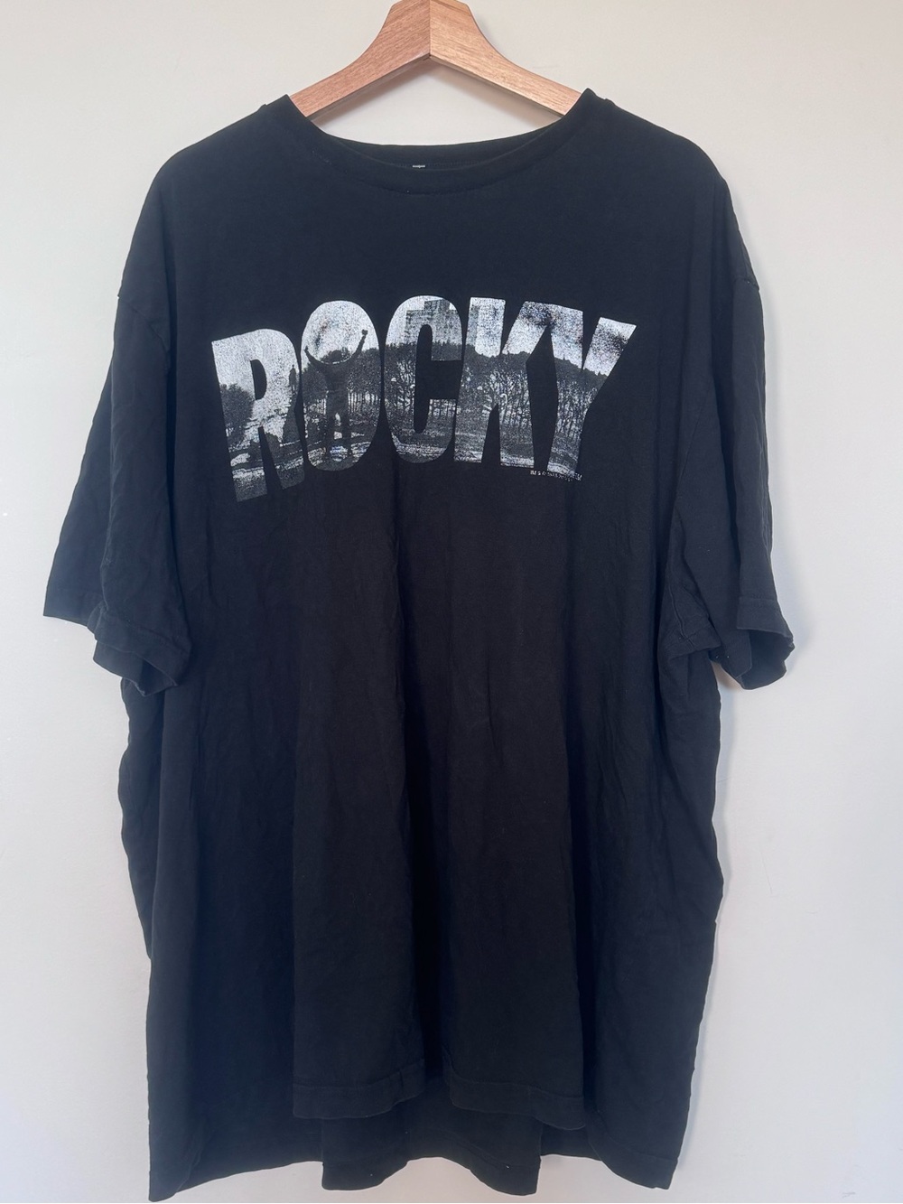 Rocky Graphic Black Men's T-Shirt - Rare Design